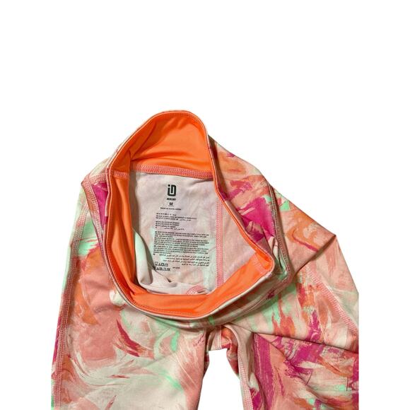 Ideology Pink Abstract Swirl Performance Leggings, Girls Size M - Picture 3 of 5